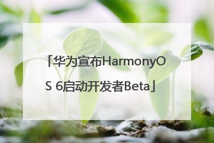 华为宣布HarmonyOS 6启动开发者Beta
